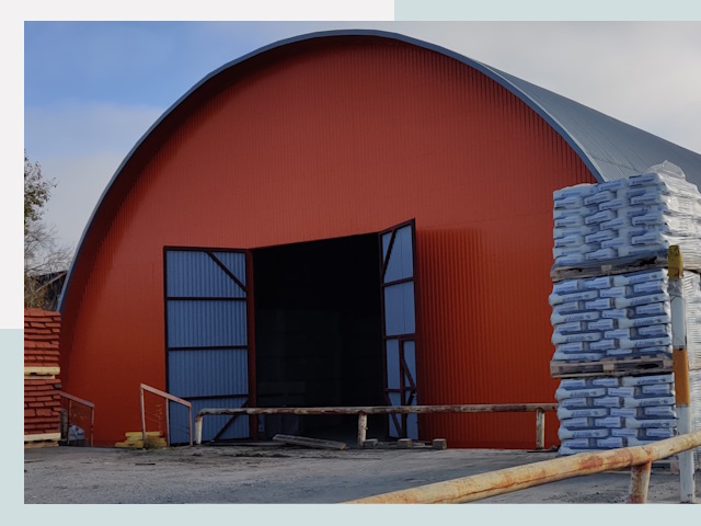 Полукруглые ангары по цене от 615 руб. в Ломоносов