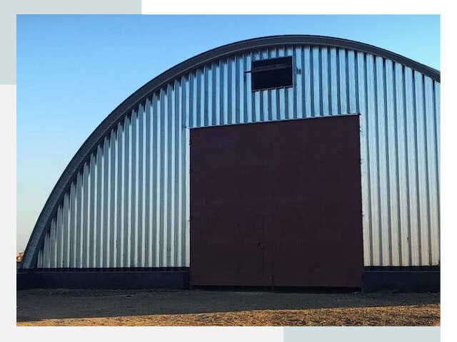 Бескаркасные ангары в Ломоносове