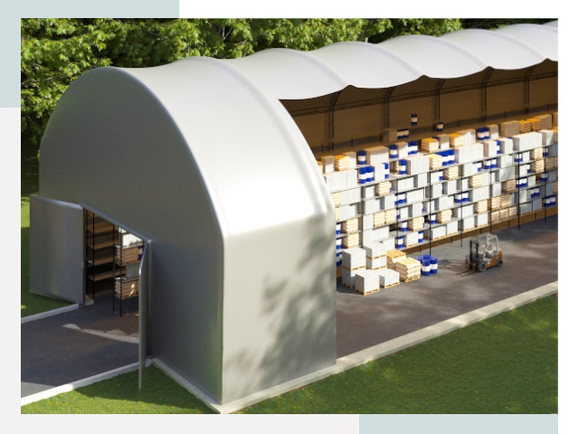 Тентовые ангары в Ломоносове