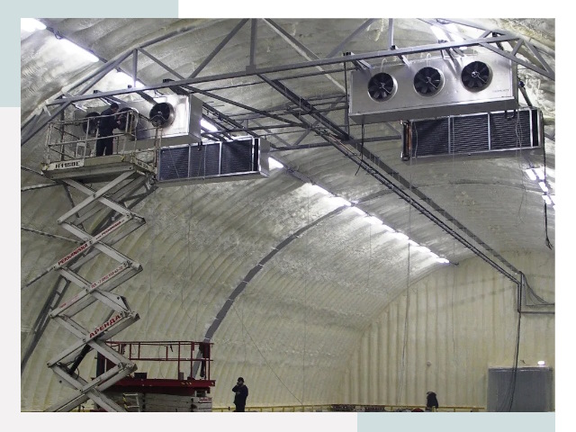 Оснащение ангаров в Ломоносове