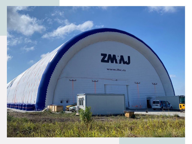 Брендирование ангаров в Ломоносове