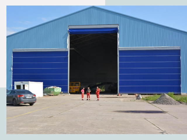 Ангарные ворота в Ломоносов от СтальСтрой-Лмн по цене 615 руб.