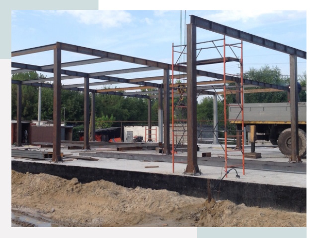 Фундамент для ангаров в Ломоносове