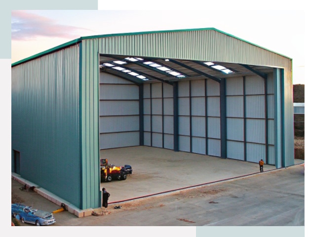 Строительство ангаров в Ломоносове