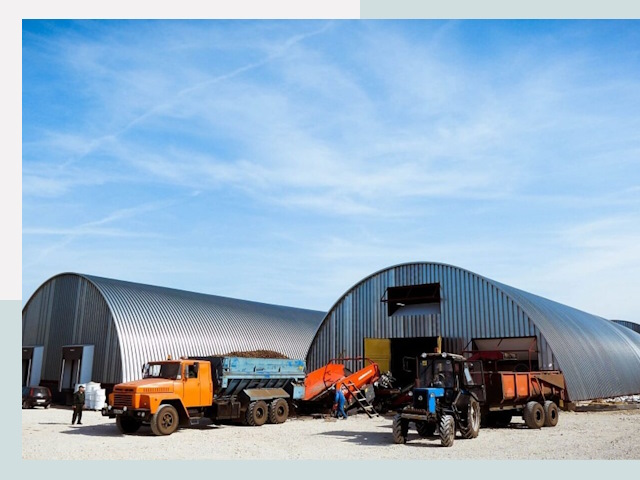 Ангары для спецтехники в Ломоносове